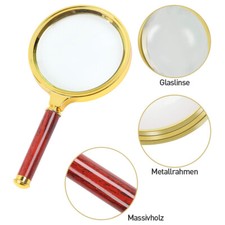 Vergrößerungsglas Lupe Ø90mm 10 fach Leselupe Lupe Lesehilfe mit Griff Handlupe