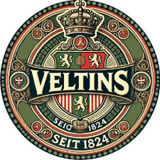 Blechschild rund Veltins
