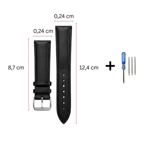Echtleder uhrenarmband 20 - echtleder,