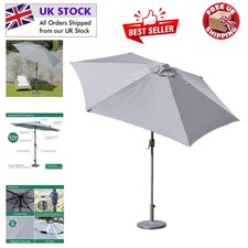 Gartenschirm hellgrau 2,7 m