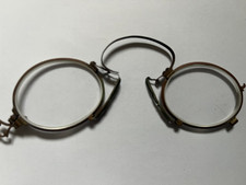 Brille Kneifer Zwicker, Nickel, ca. 1880 bis 1910 - defekt