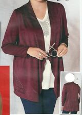 Velouroptik Jacke Damenjacke