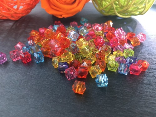Mix facettiert acryl spacer - facettiert,