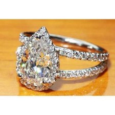 Halo-Verlobungsring im