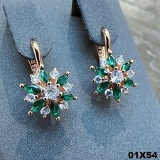 Luxus Ohrringe Creole Grün