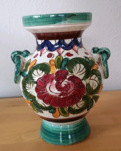 Italienische majolika vase - majolika,