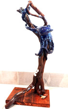 Skulptur, Holz, Oktopus, Deko, Weihnachten