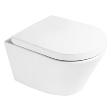 WC spülrandlos 36 x 52 cm, Set mit Soft-Close WC-Sitz