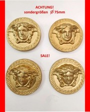 6 x  GIPS RELIEF ROSETTE MEDUSA GREEK WANDRELIEF WANDBILD 75mm