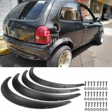 4X Matt Schwarz Radlauf Verbreiterung Kotflügel Zierleisten Für Opel Corsa B C D