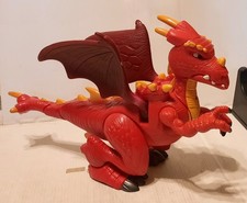 Fisher Price Imaginext Schloss Roter Drache Spielzeug mit Sound & Licht