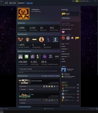 Steam Account, 16.600+ Games, 17 Jahre, Steam Level 202, 1855 Abzeichen