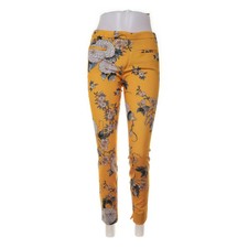 Zara Woman, Hose, Größe: M, Orange/Mehrfarbig, Blumen, Damen -1gl
