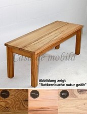 Massivholz Sitzbank 200cm Buche/Eiche massiv geölt Küchenbank Holz Bank