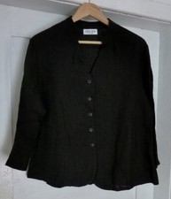ZEP-ZEP Blazer / Jacke schwarz 100% Leinen Modell Senta Gr. 2