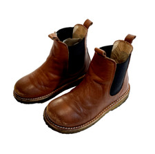 Angulus Chelsea Boots Stiefel für Kinder, Gr. 25, Lederstiefel, Cognac-Braun