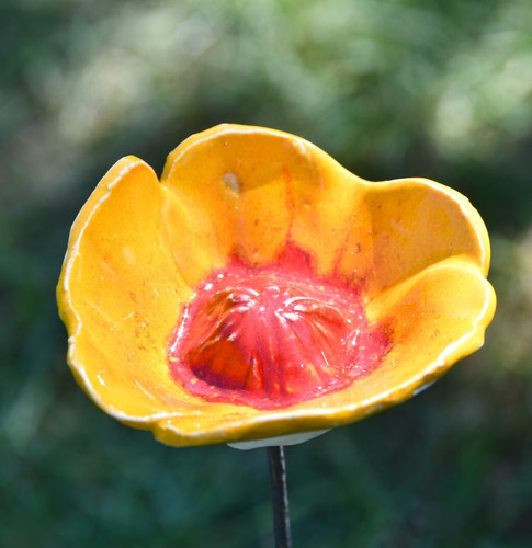 Keramik gartendeko blume - keramik,