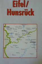 Radwanderkarte Eifel , Hunsrück , Aachen , Bonn , Koblenz , Rhein , Mosel