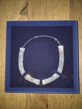 Swarovski, Halskette, Choker-Halsband, silber, mit Karton
