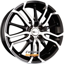 4 Alufelgen BROCK / RC B26 Schwarz Glanz Voll Poliert (SGVP) 7,5x17 ET38 5x110