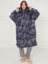 Damen Regenmantel Jacke Fleece