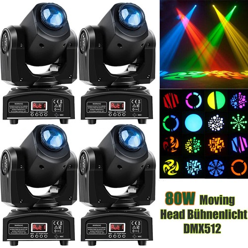 4stk 80w moving head - moving, dmx