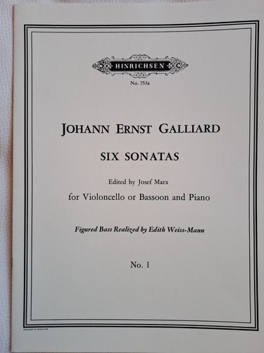 Noten cello e galliard - cello,, j.