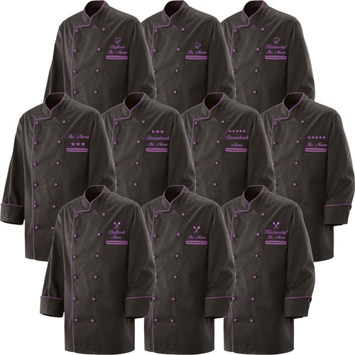 Kochjacke bäckerjacke schwarz - kochjacke,