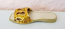 Deko Miniatur Schuh Metall NEU
