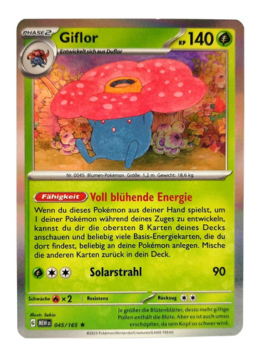 Pokemon karte giflor holo - karte:,