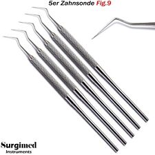 5er Zahnmedizin Zahnreiniger Zahnsteinkratzer Zahnsonde Diagnostisch Instrumente