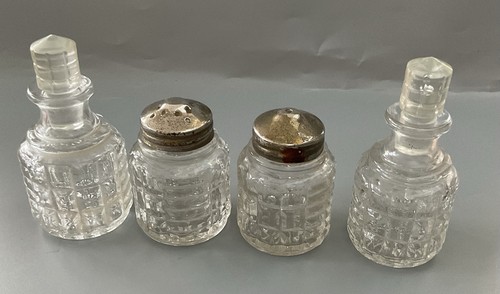 Vintage kristall kruzifix set - vintage,