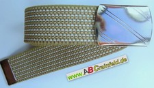 Stoffgürtel Elastische Gürtel Klemmverschluss Stretchgürtel  bis 180cm 3cm breit