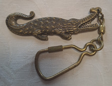 Vintage Schlüsselanhänger Krokodil Miniatur Spielzeug 60 / 70 Jahre