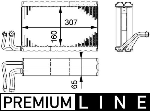 Mahle 000p evaporator - mahle,