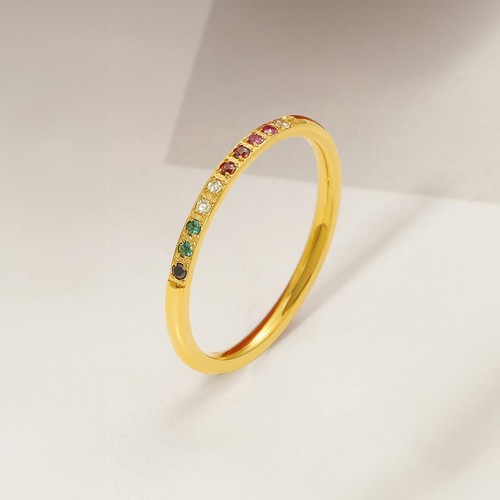 Edelstahl ring bunte - ring, |