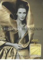 REKLAME 2000 BALENCIAGA le parfum CRISTOBAL