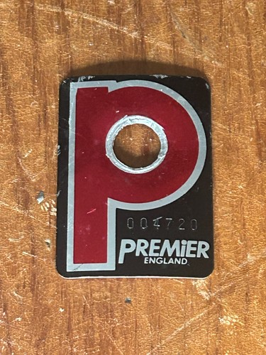 Vintage premier drum badge - vintage,