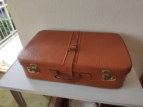 Vintage koffer braun 50er - koffer,