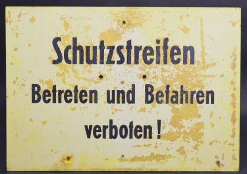 Ddr schild grenze - ddr, gt