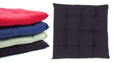 2, 4 oder 6 Stück Sitzkissen Stuhlauflagen 9-Punktesteppung 40x40x5cm - 4 Farbe