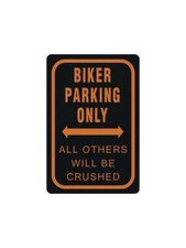 Blechschild 20x30 cm: Biker