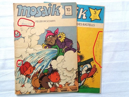 Ddr comic mosaik abrafaxe - ddr-comic,, mosaik,