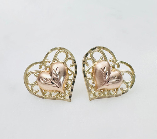 Massive 14k gelb rotgold - &,