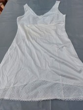 Enka Perlon Nylon Unterrock Gr.42 Unterkleid weiß 60er/70er JAHRE?