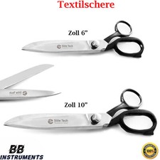 Profi  Schneiderschere Textilschere  Stoffschere 6 / 10 Zoll  Rostfrei PREISHIT