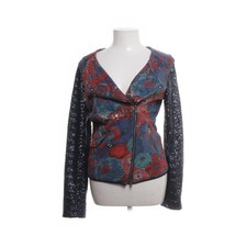 WLG by Giorgio Brato, Bikerjacke, Damen, Größe: 44, Blau/Rot/Mehrfarbig -9Q4