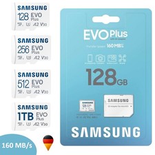 Samsung Evo Plus Micro SD Karte 128 256 512 GB 1TB Speicherkarte Modell 2024