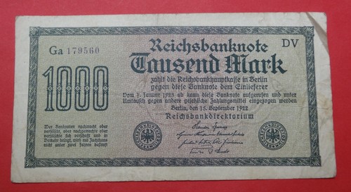 Reichsbanknote 1000 mark - mark, 15