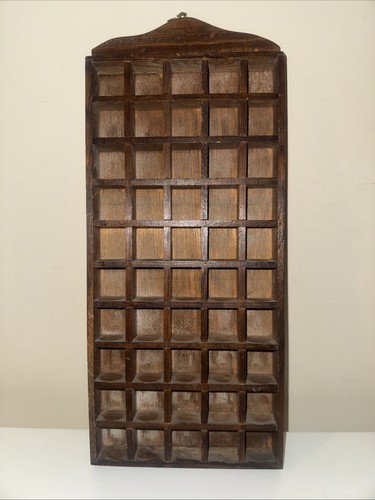 Vintage holz fingerhut vitrine - holz,